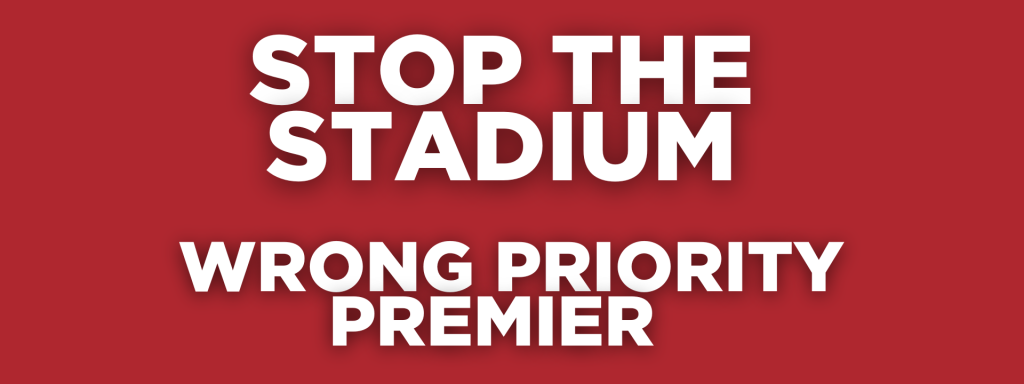 A stadium is the wrong priority
